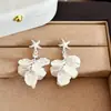 Férias na Ilha! Brincos de Estrela do Mar com Conchas e Franjas de Verão para Mulheres Studs de Nicho de Alta Qualidade Estilo Férias na Beira-Mar Ornamentos de Orelha