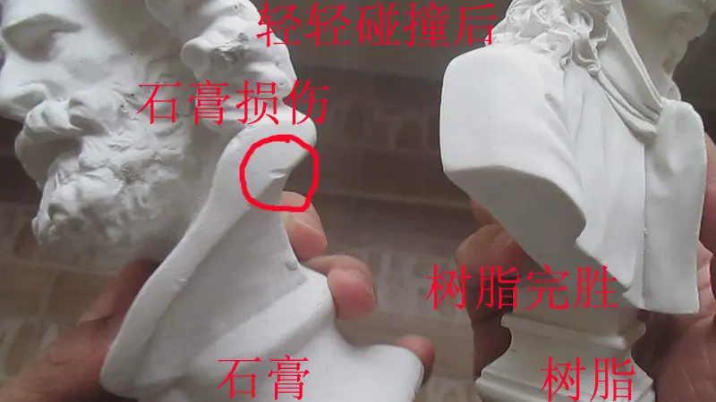石膏和树脂的区别1