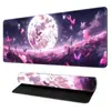 Mouse Pad Japonês Ukiyo-E Tapete de Mesa Ondas de Kanagawa Tapete para Teclado com Borda Travada de Precisão