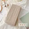Medias de Rejilla Blancas Leche Retorcidas Jk para Mujer, Leggings Espesos Color Blanco Roto para Otoño e Invierno con Forro Polar, Color Avena Cálido con Pies