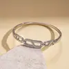 Pulseira de Corrente Osso de Cobra Martelo Zircônia Europeia e Americana Galvanizada com Ouro Real 18K Joias de Luxo Leve de Alta Qualidade Personalizadas Transfronteiriças para Mulheres