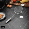 Fundo Plano de Aço Inoxidável Vazamento de Arame Doméstico Cônico Panela Quente Coador Filtro de Óleo de Fritura Vazamento de Óleo Tubo Redondo Grande Colher para Pescar Bolinho