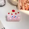Nuevo Clip para el Cabello de Cachorro de Dibujos Animados Divertido Pasador de Acrílico Lindo Clip de Pastel de Frutas Tiburón Accesorio para el Cabello para Mujeres