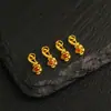 Plata S925 Chapada en Oro Ágata Rojo del Sur Incrustado Hebilla Pequeña en Forma de S de Loto Accesorio DIY Moda Nuevo Estilo Chino Hebilla de Loto Accesorio Pequeño