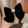 Pinza para el Cabello con Lazo de Terciopelo Rojo de Alta Gama para Mujer, Pinza Trasera para la Cabeza, Accesorios para el Cabello, Nuevo Pinza Popular 2024, Tocado