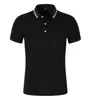 Camisa polo unisex de algodón mercerizado piqué de 40 hilos, manga corta de verano, para líderes y jefes, con logo impreso, ropa de trabajo para verano
