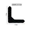 Amazon Alfombra Negra Antideslizante Pegatinas Trapezoidales de Ángulo Recto en L Cuadradas Pegatinas Fijas para Alfombra de Piso Pegatinas para Alfombra de PU