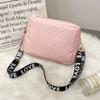 Bolso de Hombro Estampado Bolsos de Mano para Mujer 2022 Nuevo Estilo Coreano Bolso Cuadrado con Borla Bolso Cruzado Bolso Cosmético