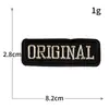 Serie del alfabeto inglés tela bordada pegatinas insignia personalizada parche bordado para computadora accesorios para ropa parche diy venta al por mayor