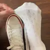 Calcetines Cortos Finos Blanco Crema de Primavera y Verano con Calados y Rayas Verticales en Forma de Corazón, Calcetines Transpirables para Mujer, Estilo Ballet Japonés Versátiles de Corte Bajo