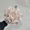 Simulação de flor de seda rosa de concubina imperial única pastoral 7 decoração de casamento segurando flor Mesa de Casa Arte Floral