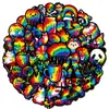 Conjunto de 56 Peças Novo Estilo Transfronteiriço de Adesivos Graffiti Mistos Coloridos e Vibrantes com Bordas Pretas, Decoração Personalizada para Cadernos e Adesivos de Celular