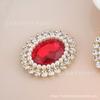 Nuevo estilo, joyería sencilla, placa de flores, accesorios con hebilla de diamante, accesorios de aleación de diamantes de imitación redondos, material de alta calidad, accesorios hechos a mano
