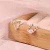 Plateado Nuevo Plata Rota Varios Dos Pendientes Pendientes Diseño de Nicho Pendientes de Alto Temperamento Moda Fábrica Outlet