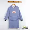 Delantal Estilo Nuevo Moda para Hombres y Mujeres Delantal de Solapa Anti-manchas Cocina Cocinar Manga Larga Resistente al Desgaste Overol de Algodón Cintura del Hogar