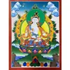 Thangka Pintado à Mão para Iniciantes, Exibição de Mesa de Estátuas de Buda, Amarelo, Tara Verde Nepalês, Manjushri, Exibição de Mesa e Pinturas para Pendurar, Buda da Medicina