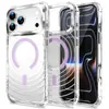 Funda de teléfono magnética de onda de aire con airbag adecuada para Apple 18ProMax iPhone16 cubierta protectora transparente anticaída de cuatro esquinas