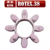Acoplamiento de compresor de aire con tornillo almohadilla amortiguadora morada acoplamiento octagonal anillo de goma flor de ciruelo GR28 38 42 materia prima