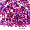 Não. 30 fundo plano diamante de vidro strass diy jóias de unhas redondas de cristal pedra caso do telefone móvel boneca vara broca cerca de 6,5 milímetros