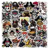 50 Peças de Adesivos de Grafite Pirata, Etiquetas de Bandeira Caveira, Adesivos Legais para Mala de Grafite, Adesivos de Skate, Adesivos para Diário Guka Atacado