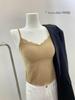 Camisola de Encaje para Otoño e Invierno Puro Deseo Sexy Ajustada Capa Base Cálida Se Puede Usar Afuera o Adentro con un Top con Almohadilla en el Pecho Chaleco
