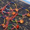 Pulsera Ovalada de Cuerda Colorida Estilo Étnico para el Festival del Bote del Dragón, Muñeca de Cuerda Roja en Forma de Gota de Agua Tejida a Mano, Joyería para Manos, Producto al por Mayor