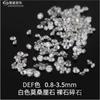 Piedra Suelta de Moissanita Color Defg 0.8-3.5mm Gema Sintética Moissanita Redonda Piedra Artificial