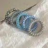 Lindo y Fresco Goma para el Cabello de Cable de Teléfono para Niñas, Nueva Cuerda para el Cabello Versátil y Duradera de Verano con un Toque de Alta Gama, Accesorio para el Cabello sin Marcas