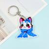 Chaveiro de Acrílico Personalizado com Personagens de Desenhos Animados de Anime, Chaveiro Sanduíche de Acrílico Transparente Dupla Face