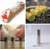 Molde de Tubo Largo de Acero Inoxidable Molde para Hornear Rollos Crujientes Molde para Rollos Sicilianos Tubo Extendido para Freír y Dar Forma Cónica