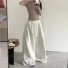 Pantalones deportivos casuales estilo americano para danza jazz jzza para mujer, nuevo modelo 2026, pantalones anchos de pierna larga holgados para hip-hop y street dance
