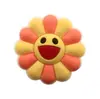 Cara sonriente flor caricatura zapatos de agujero hebilla decorativa flor de zapato hebilla de zapato lindo accesorios para bolsa de agujeros punto transfronterizo