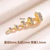 Contas Espaçadoras Planas Banhadas a Ouro 18K Joias que Não Desbotam Pulseira Espaçador Acessórios de Contas DIY Contas Espaçadoras de Roda