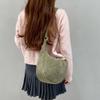Bolso de mujer de otoño e invierno, nueva versión coreana, bolso de pana de gran capacidad, bolso de mensajero de hombro simple, venta al por mayor de fábrica
