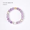 Pulsera Original de Amatista con Citrino Corte Multifacetado Cuentas Nueva Pulsera Pixiu Chinoiserie Joyería Pulsera Estilo Nacional