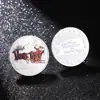Medalla Conmemorativa de Navidad Moneda de Plata Moneda de Oro Pequeño Regalo Colección de Monedas Conmemorativas Moneda de Plata Colorida para Niños Moneda de Papá Noel