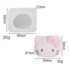 Molde de Pellizco Tejido de Invierno Muñeco de Dibujos Animados Oso Sombrero de Pellizco DIY Guantes Suéter Molde de Silicona