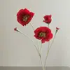 Flores de Amapola Artificiales de Alta Calidad, Amapola de Hielo, Flores Falsas, Flores de Seda al por Mayor, Amazon, Aliexpress, Pintura al Óleo, Transfronterizo
