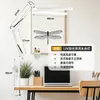 Luminária de mesa LED de dupla cabeça com proteção para os olhos para a indústria da beleza e escritório, design de fixação para duplo cenário com braço retrátil, fonte de luz dupla face, dimerizável, pode ser fixada em livros