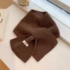 Bufanda 100% Lana para Mujer, Nuevo Estilo para Niños y Niñas, Otoño e Invierno, Estilo Coreano para Pareja, Versátil, Cálida, Color Sólido, Bufanda de Punto