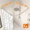 Barra Telescópica para Cortina de Ducha sin Taladro Curva en L en U Riel Curvo Cortina Divisoria Impermeable para Baño