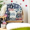 Funda de Almohada Estampada del Día de la Independencia Americana Transfronteriza Funda de Almohada de Lino Estampada Digitalmente para Coche Funda de Cojín para Dormitorio Sala de Estar