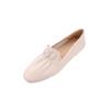 Excelentes mocasines de piel de vaca, suaves, cómodos y que no rozan los pies, talla 2023, reembolsables, primavera, punta redonda, planos, de una sola capa, para mujer.