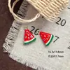 Colgante de Pato de Dibujos Animados Esmaltado en Aleación Pintado a Mano Mini Fruta Cadena para Teléfono Pulsera Pendientes Collar DIY