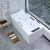 Tina de hidromasaje exterior acrílica de doble tamaño para parejas, con funciones de surf y masaje, con control de temperatura, adecuada para uso doméstico y diseñada para adultos