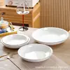 Plato Cerámico Grande con Borde Dorado Profundo Espesado Anti-quemaduras Plato para Sopa Pescado Hervido Maoxuewang Plato Doméstico Plato Redondo Grande