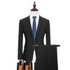 Traje de calidad transfronteriza con dos botones divididos para hombre, traje de negocios ajustado, traje de boda profesional de estilo occidental.