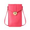 Nova bolsa para celular feminina, mini bolsa para estudantes, estilo coreano, bolsa para moedas, transparente, com tela sensível ao toque, bolsa pequena, bolsa transversal