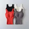 Top Elástico Ajustado sin Mangas para Mujer, Chaleco Cálido Todo en Uno de Terciopelo de Cordero con Almohadilla en el Pecho, Camiseta de Tirantes de Moda para Llevar Debajo