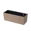 Maceta de balcón autoabsorbente para colgar en la pared, barandilla, valla, repisa de ventana rectangular, caja de plantación popular para exteriores, maceta